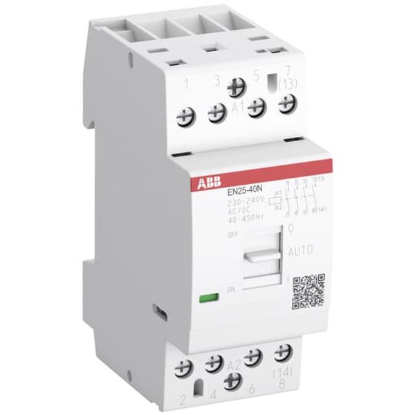 EN25-40N-01 Installation Contactor (NO) 25 A - 4 NO - 0 NC - 24 V - Control Circuit 400 Hz image 2