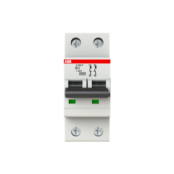 S202P-D3 Miniature Circuit Breaker - 2P - D - 3 A image 6