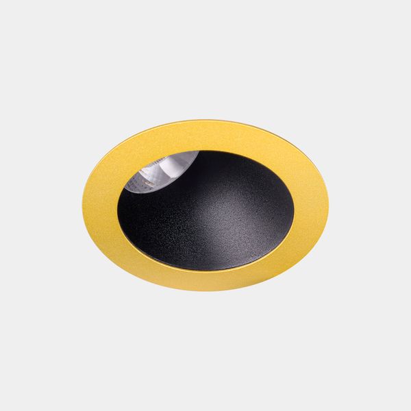 Downlight Play Deco Asymmetrical Round Fixed Gold/Black IP54 image 1