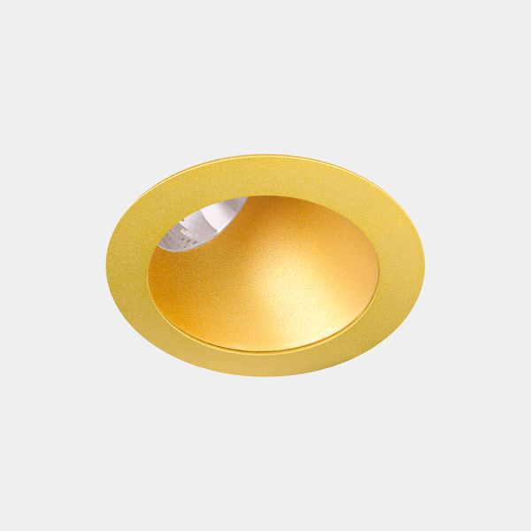 Downlight Play Deco Asymmetrical Round Fixed Emergency 6.4W LED neutral-white 4000K CRI 90 27.1º ON-OFF Gold/Gold IP54 527lm image 1