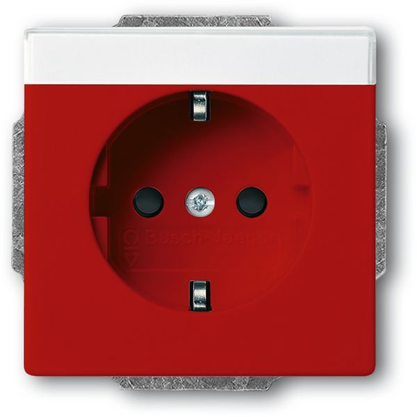 20 EUCNB-12-82 CoverPlates (partly incl. Insert) future®, Busch-axcent®, solo®; carat®; Busch-dynasty® red RAL 3020 image 1