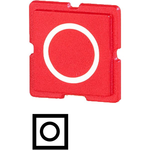 Button plate for push-button, Name: OFF, 25 x 25 image 5