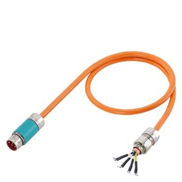 Power cable pre-assembled type: 6FX7002-5LM82 4x 6 C M32/1FN3 screw connection 6FX7002-5LM82-1AB1 image 1