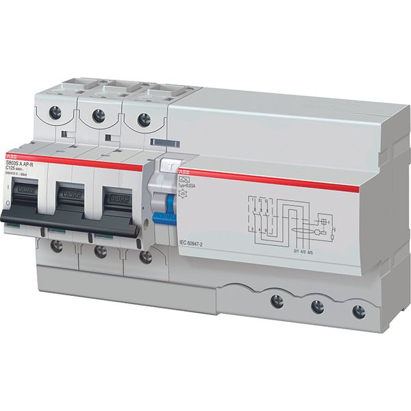 DS803S-C125/0.3AS Residual Current Circuit Breaker with Overcurrent Protection image 1