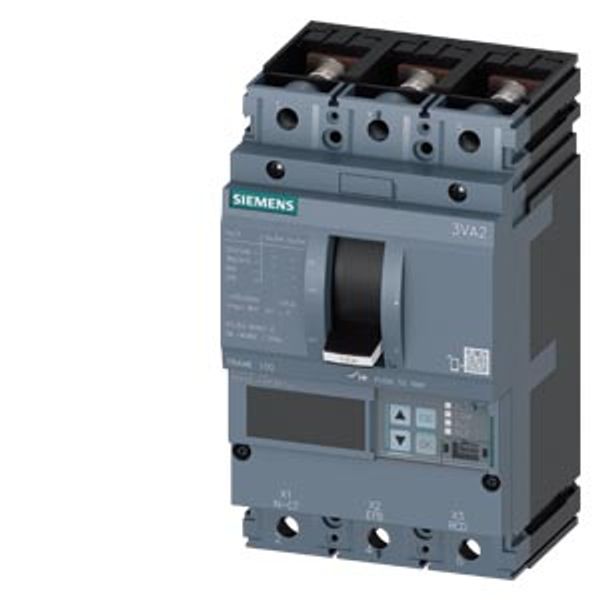 circuit breaker 3VA2 IEC Frame 100 breaking capacity class H Icu=85 kA @ 415 V image 1