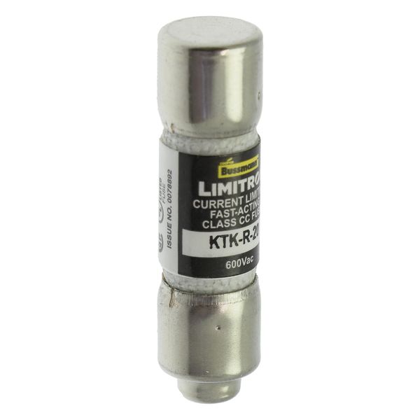 Fuse-link, LV, 2.5 A, AC 600 V, 10 x 38 mm, CC, UL, fast acting, rejection-type image 7