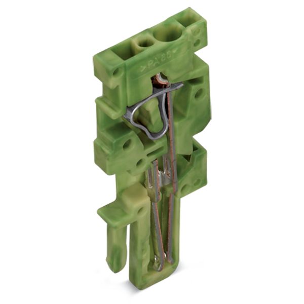 End module for 1-conductor female connector CAGE CLAMP® 4 mm² green-ye image 2