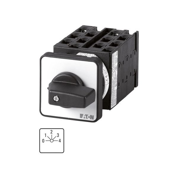 Step switches, T3, 32 A, flush mounting, 6 contact unit(s), Contacts: 12, 45 °, maintained, With 0 (Off) position, 0-4, Design number 8282 image 2