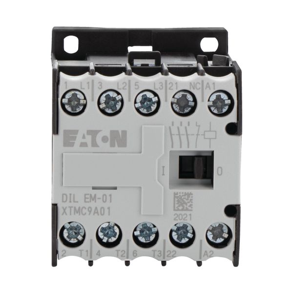 Contactor, 24 V DC, 3 pole, 380 V 400 V, 4 kW, Contacts N/C = Normally closed= 1 NC, Screw terminals, DC operation image 14
