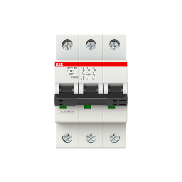 S203MT-D0,5 Miniature Circuit Breakers MCBs - 3P - D - 0.5 A image 6