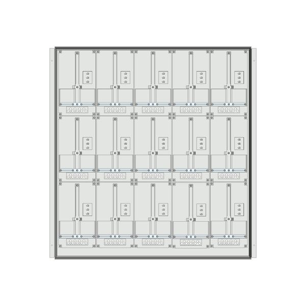 Meter box insert 3-rows, 15 meter boards / 25 Modul heights image 1