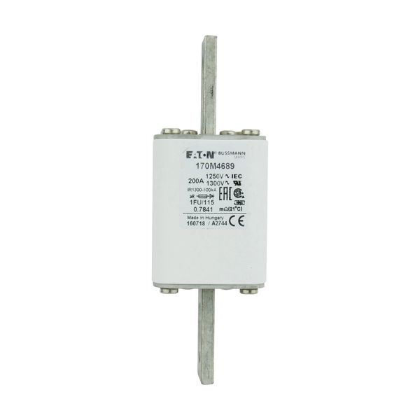 Fuse-link, high speed, 200 A, AC 1250 V, size 1, 53 x 69 x 160 mm, aR, IEC, UL image 14