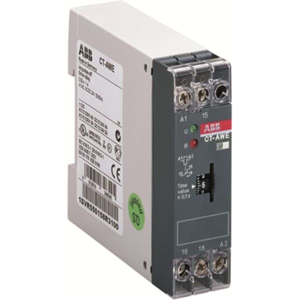 CT-AWE Time relay, impulse-OFF 1c/o, 0.3-30s, 220-240VAC image 2