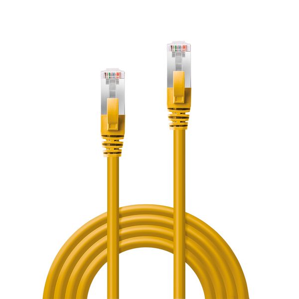 10m Cat.6 S/FTP LSZH Network Cable, Yellow RJ45, M/M, 250MHz, Copper, 26AWG image 2