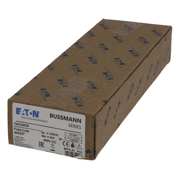 Fuse-link, LV, 32 A, AC 660 V, DC 460 V, BS88/A2, 22 x 86 mm, gM, BS, 32M35 image 19