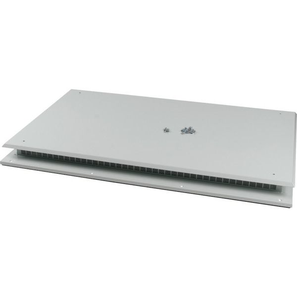 Top plate for OpenFrame, ventilated, W=1350mm, IP31, grey image 2