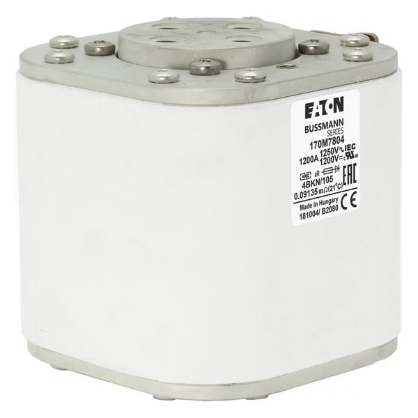 Fuse-link, high speed, 1200 A, AC 1250 V, size 4, 120 x 105 x 66 mm, aR, IEC, single indicator image 23