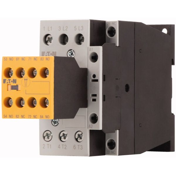 Safety contactor, 380 V 400 V: 15 kW, 2 N/O, 3 NC, 230 V 50 Hz, 240 V 60 Hz, AC operation, Screw terminals, with mirror contact. image 3