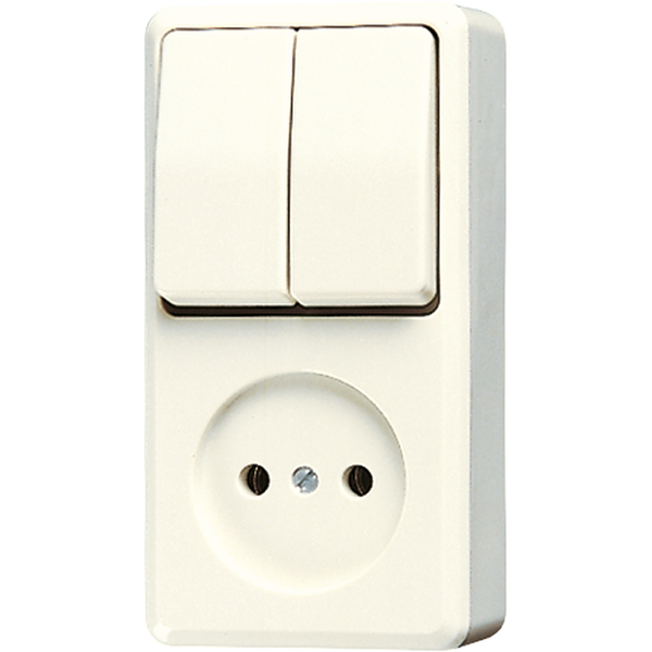 Combination socket 2-pole without earth 645A image 1