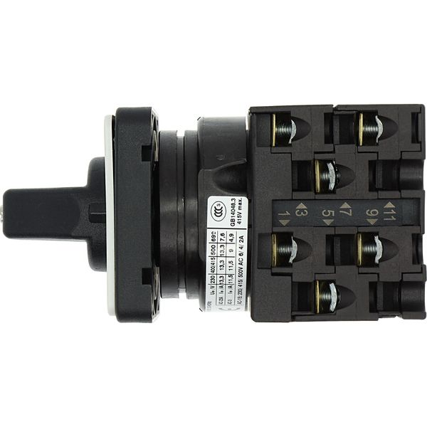 Universal control switches, T0, 20 A, flush mounting, 3 contact unit(s), Contacts: 6, 45 °, momentary/maintained, With 0 (Off) position, With spring-r image 27