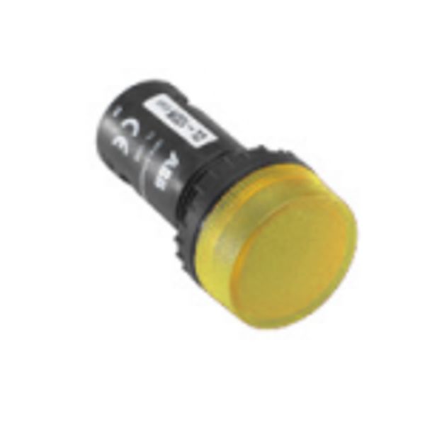 Pilot light yellow Incl led 230 v ac image 1