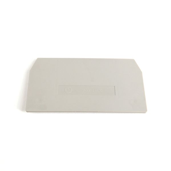 Terminal Block, End Barrier, Gray, for 1492-L16, LG16 image 1