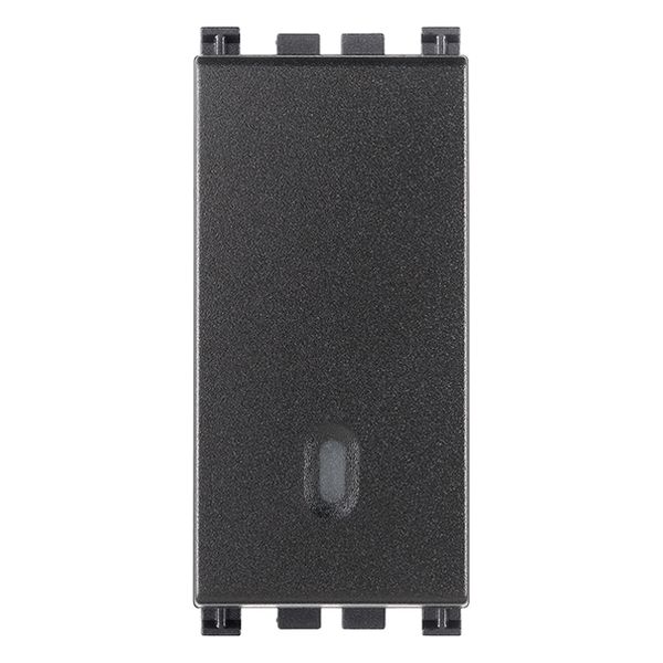 1P 10AX 1-way switch screwless grey image 1