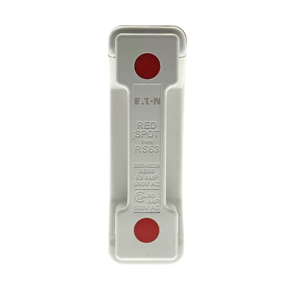 Fuse-holder, LV, 63 A, AC 690 V, BS88/A3, 1P, BS, back stud connected, white image 10