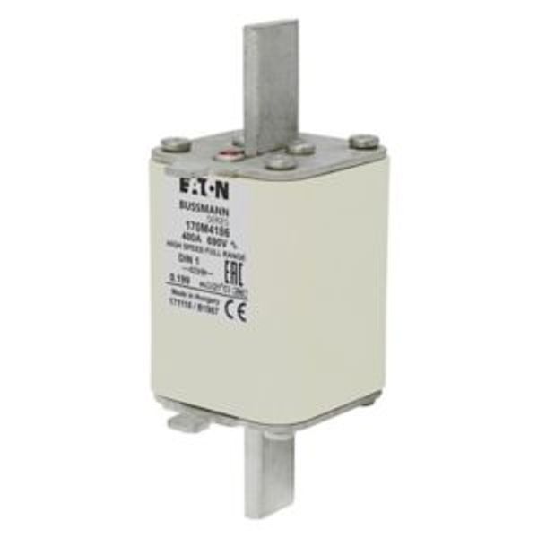 Fuse-link, high speed, 400 A, AC 690 V, DIN 1, 52 x 66 x 135 mm, gR, DIN, IEC, single indicator image 5