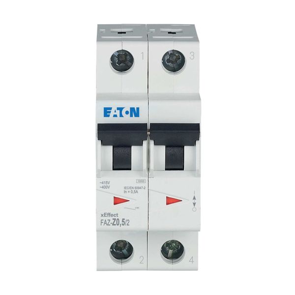 Miniature circuit breaker (MCB), 0.5 A, 2p, characteristic: Z image 10