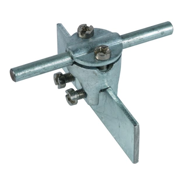Saddle clamp ZDC clamping range 0.7-6mm w. two-screw cleat for Rd 7-10 image 1