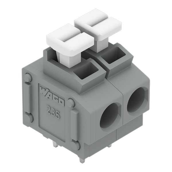 PCB terminal block push-button 1.5 mm² gray image 2