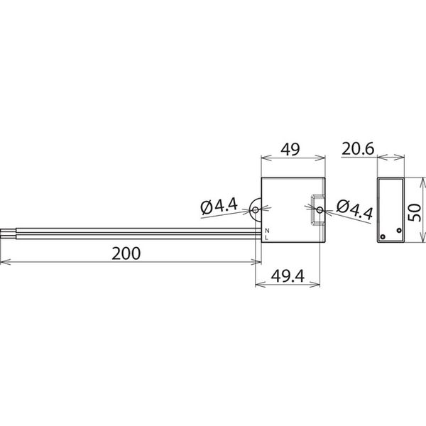 Surge arrester Type 2 DEHNcord 1-pole for elect. installation systems image 2