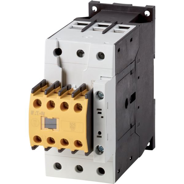 Safety contactor, 380 V 400 V: 30 kW, 2 N/O, 2 NC, RDC 24: 24 - 27 V DC, DC operation, Screw terminals, integrated suppressor circuit in actuating ele image 2