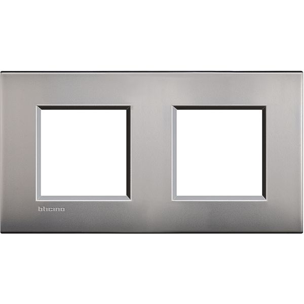 LL - COVER PLATE 2X2P 71MM NICKEL MAT image 2