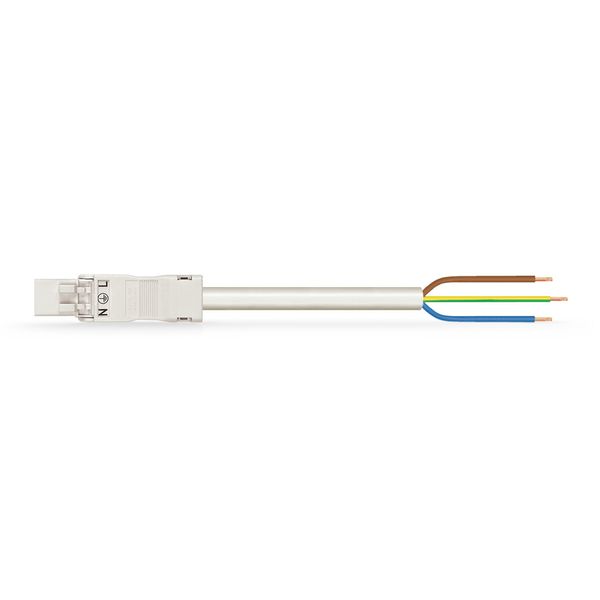 pre-assembled connecting cable Eca Plug/open-ended white image 1