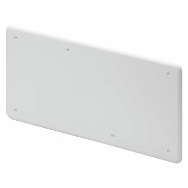 HIGH RESISTANCE SHOCKPROOF PLAIN LID - FOR PT/PT DIN AND PT DIN GREEN WALL BOXES - 118X96 - IP40 - WHITE RAL9016 image 2