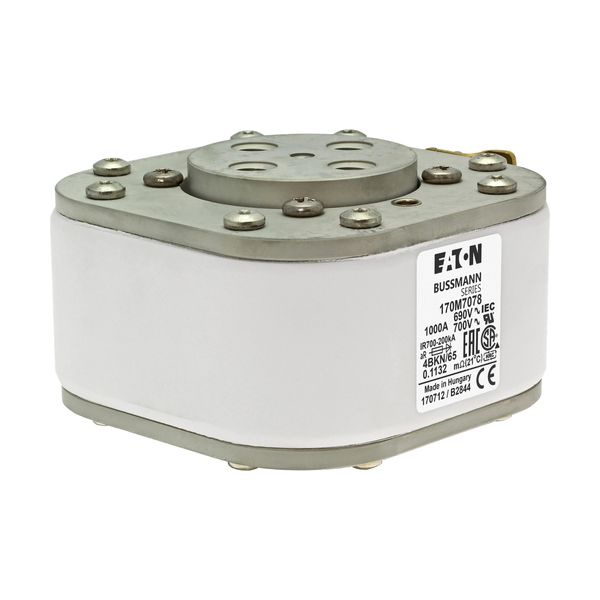 Fuse-link, high speed, 1000 A, AC 690 V, size 4, 105 x 120 x 67 mm, aR, IEC, UL, single indicator image 10