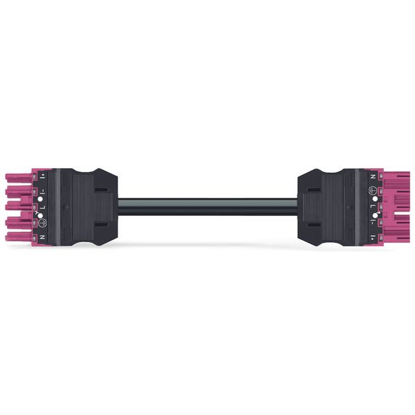 pre-assembled connecting cable Eca Socket/open-ended pink image 1