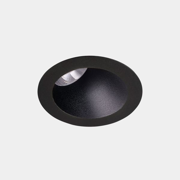 Downlight Play Deco Asymmetrical Round Fixed 17.7W LED warm-white 3000K CRI 90 20.8º DALI-2 Black/Black IP54 1547lm image 1