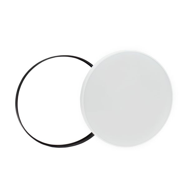 NYMPHEA BLACK & WHITE RINGS 40W CW 230V 115ST IP54 FI485x70 WHITE/BLACK ROUND image 12