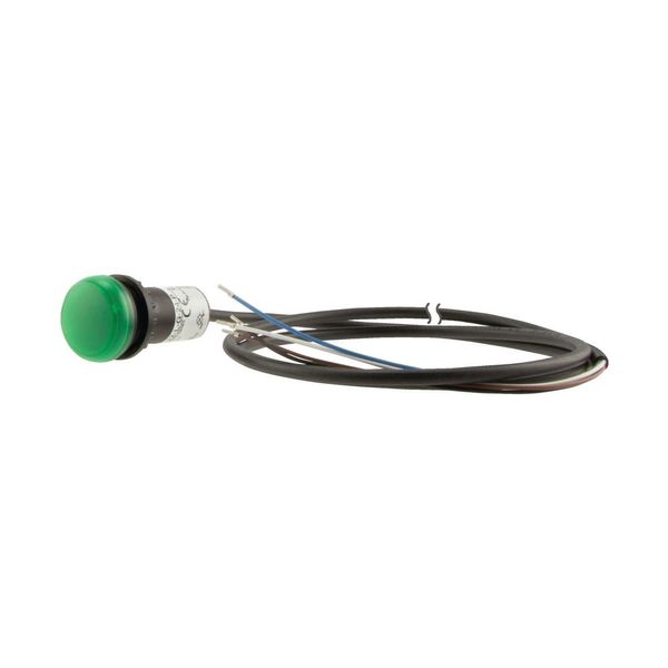 Indicator light, Flat, Cable (black) with non-terminated end, 4 pole, 3.5 m, Lens green, LED green, 24 V AC/DC image 14