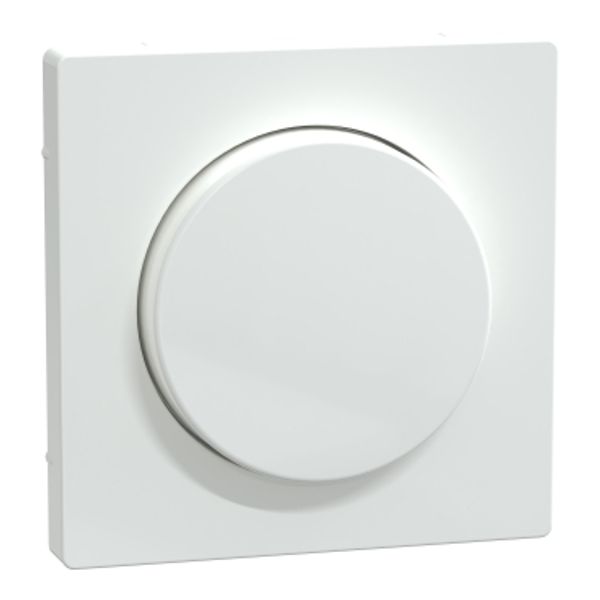 Central plate with rotary knob, lotus white, System Design image 2