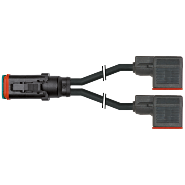 Valve plug MDCY06-4s/2x valve plug A-18mm PUR 2x0.75 bk +drag ch. 7,5m image 1