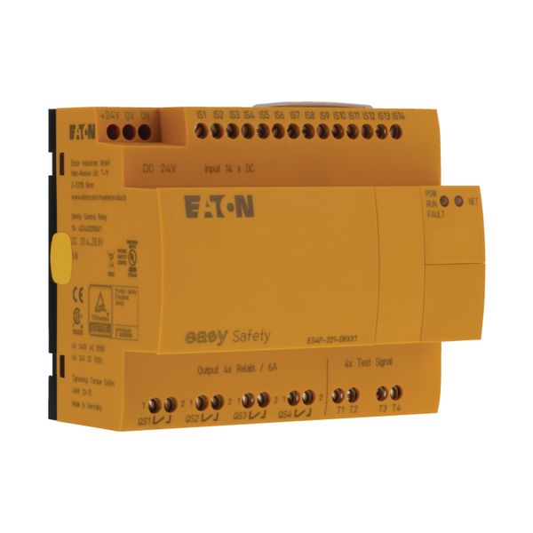 Safety relay, 24 V DC, 14DI, 4DO relays, easyNet image 15