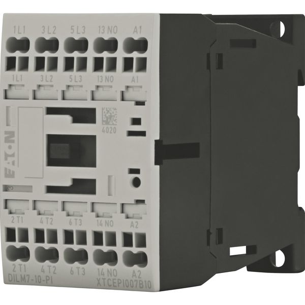 Contactor, 3 pole, 380 V 400 V 3 kW, 1 N/O, 230 V 50 Hz, 240 V 60 Hz, AC operation, Push in terminals image 4