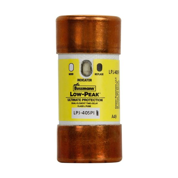 Fuse-link, low voltage, 40 A, AC 600 V, DC 300 V, 27 x 60 mm, J, UL, time-delay, with indicator image 20
