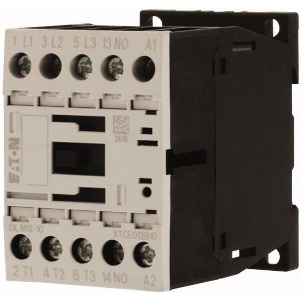Contactor, 3 pole, 380 V 400 V 5.5 kW, 1 N/O, 12 V DC, DC operation, Screw terminals image 3