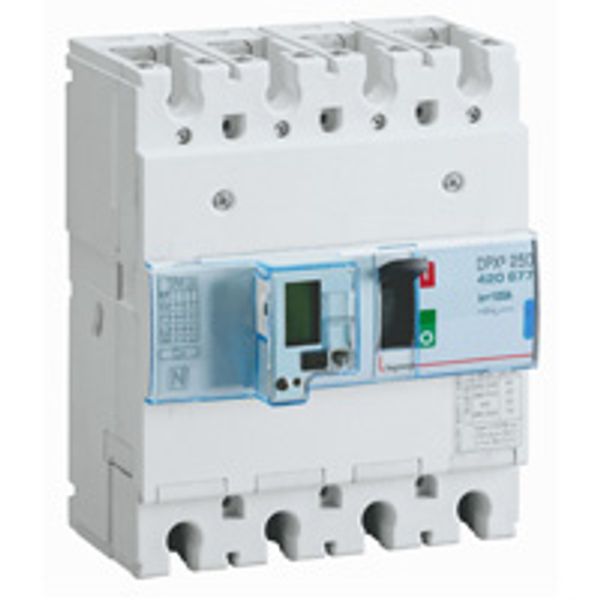 MCCB electronic + energy metering - DPX³ 250 - Icu 70 kA - 400 V~ - 4P - 100 A image 1