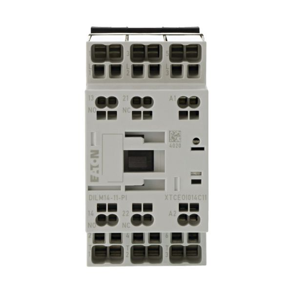 Contactor, 3 pole, 380 V 400 V 6.8 kW, 1 N/O, 1 NC, 220 V 50/60 Hz, AC operation, Push in terminals image 6